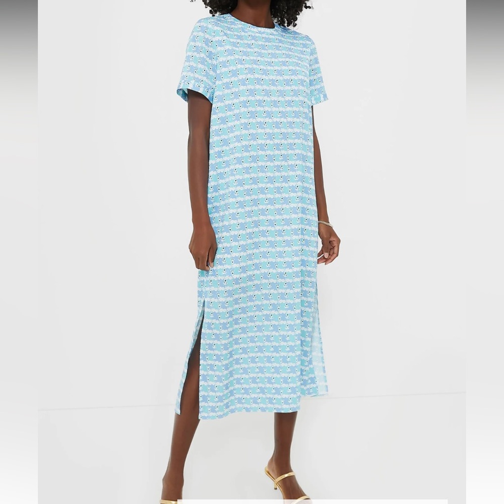 HYACINTH HOUSE

Blue Geometric Brentwood Caftan